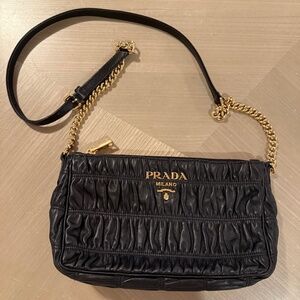 Prada Nappa Gaufre Leather Bag – Black